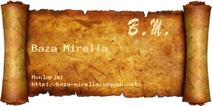 Baza Mirella névjegykártya